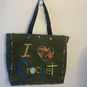 I Love Crochet Large Tote bag TOT4838